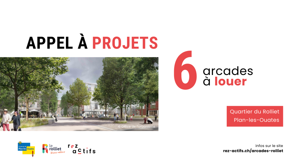 Rolliet Cherpines arcades à louer genève lancy plan les ouates